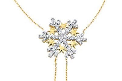 Altın Yıldızlı Kar Tanesi Şahmeran Bileklik SB00009 Melis Gold
