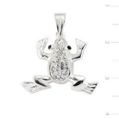 GUMUSH 925 Swarovski Taşlı Kurbağa Kolye | PT0860004