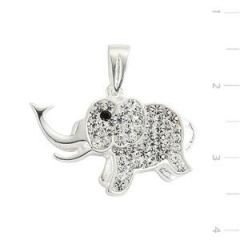 GUMUSH 925 Swarovski Taşlı Fil Kolye | PT0860005