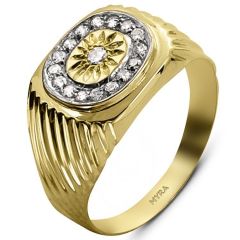 Myra Gold 14 Ayar Altın Erkek Yüzük