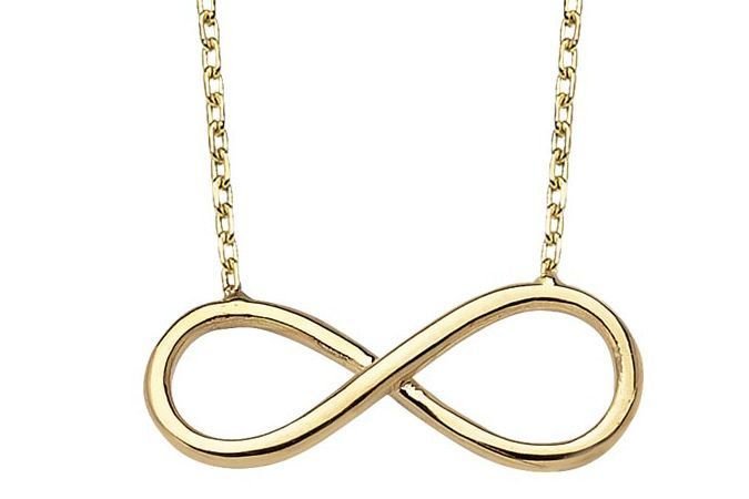 Altın Sonsuzluk Kolyesi Kly00272 Melis Gold