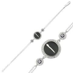 GUMUSH 925  Nazarlı Elif Bileklik | BR0460126