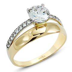 Myra Gold Zirkon Taşlı Çiftli Yüzük