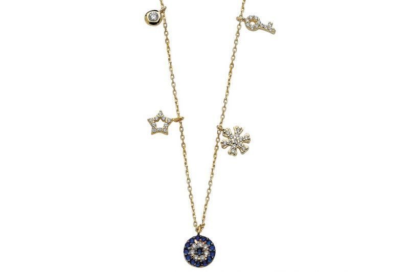 Altın Şans Kolyesi Kly00282 Melis Gold