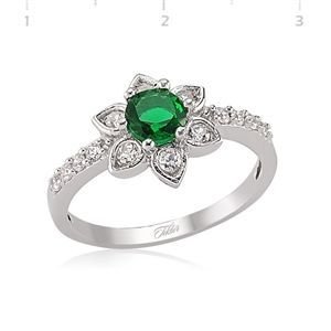 GUMUSH 925 Zirkon Taşlı Damla Yüzük | LR1250078