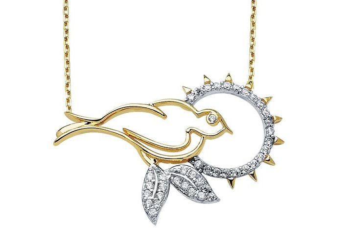 Altın Güvercin Kolye Kly00293 Melis Gold