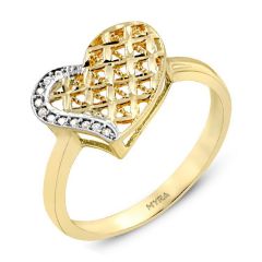 Myra Gold Kalp Figürlü Altın Yüzük