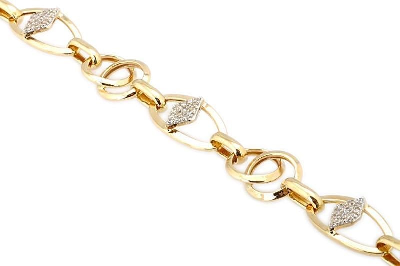 Altın Taşlı Bileklik Blk20018 Melis Gold