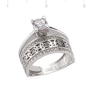 GUMUSH 925 Zirkon Tektaş  Yüzük | LR1670053