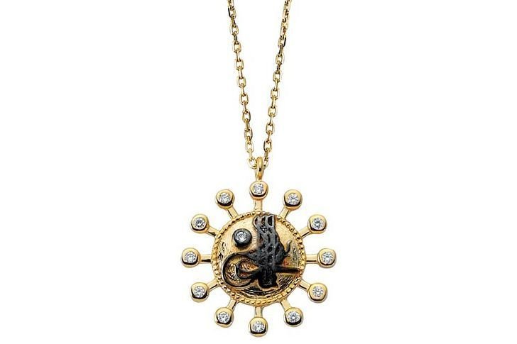 Altın Lava Kolye Kly00308 Melis Gold
