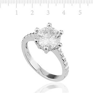 GUMUSH 925 Zirkon Taslı Gümüş Bayan Yüzük | LRG57118003