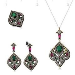 GUMUSH 925 Zirkon Taşlı Otantik Set | ST2190001