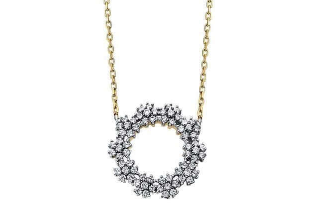 Altın Lava Kolye Kly00310 Melis Gold