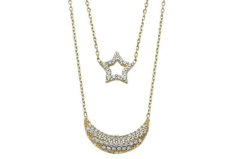 Altın Ayyıldız Kolye Kly00316 Melis Gold