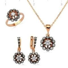 GUMUSH 925 Zirkon Taşlı Otantik  Set | ST0460089