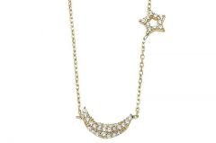 Altın Ayyıldız  Kolye Kly00321 Melis Gold
