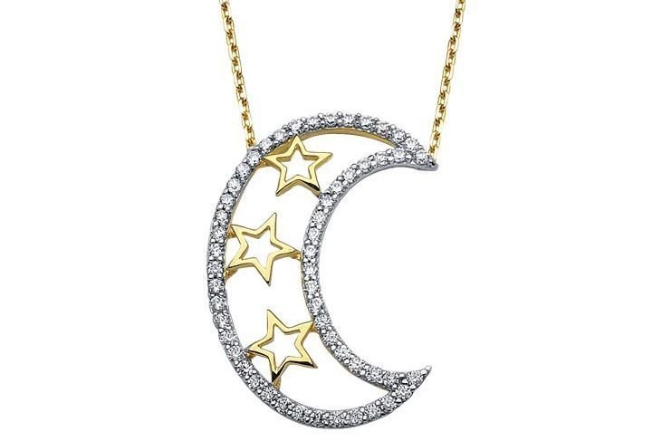 Altın Ayyıldız Kolye Kly00322 Melis Gold