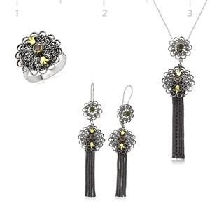GUMUSH 925 Püsküllü Otantik Set | ST1770001