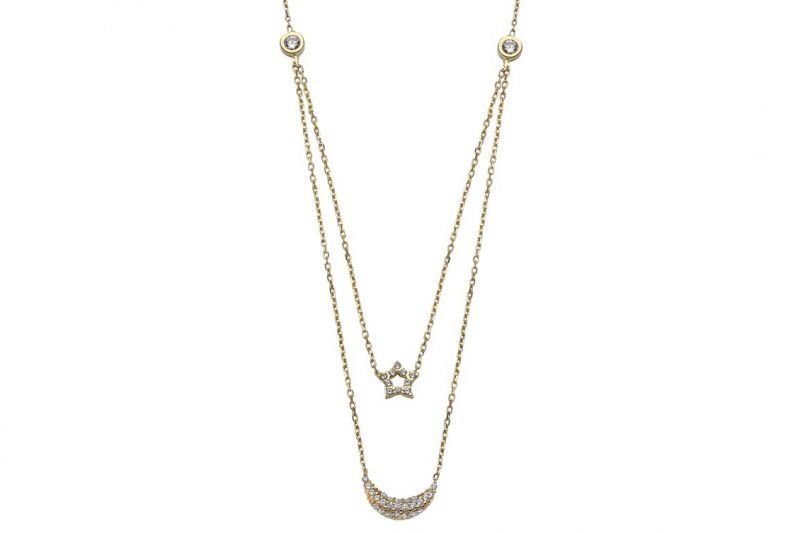 Altın Ayyıldız Kolye Kly00326 Melis Gold