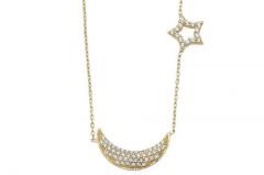 Altın Ayyıldız Kolye Kly00332 Melis Gold