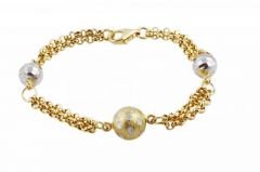 Altın Taşsız Bileklik Blk00025  Melis Gold