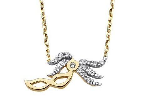 Altın Maske Figürlü Kolye Kly00336 Melis Gold