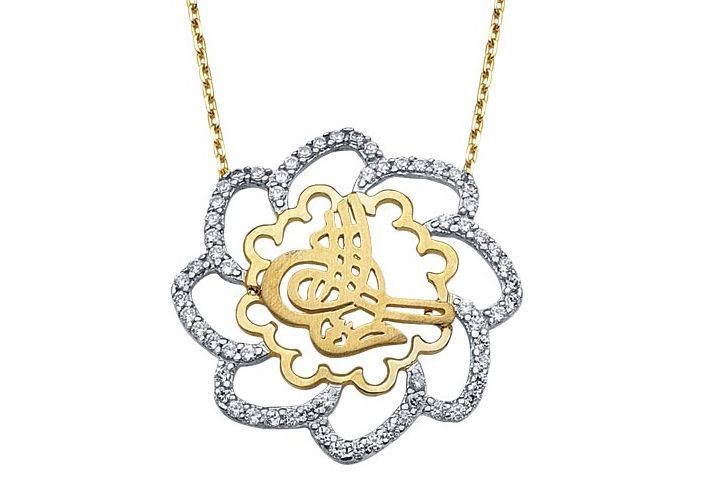 Altın Osmanlı Turası Kolyesi Kly00338 Melis Gold