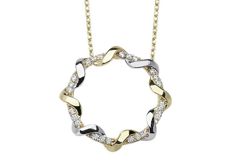 Altın Taşlı Lav Kolyesi Kly00339 Melis Gold