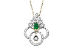 Altın Taşlı Kolye Kly00340 Melis Gold