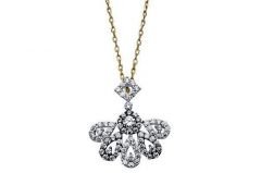 Altın Taşlı Kolye Kly00341 Melis Gold