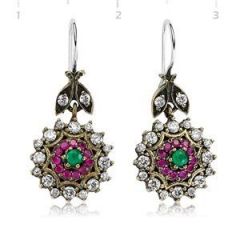 GUMUSH 925 Zirkon Taşlı Otantik Küpe| EA1740001