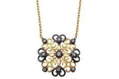 Altın Taşlı  Kolye Kly00347 Melis Gold