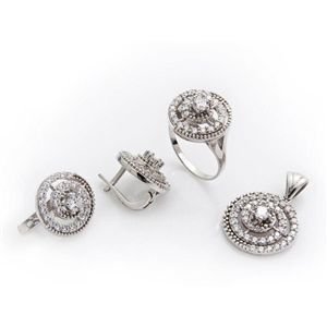 GUMUSH 925  Gümüş Zirkon Taşlı Set | SET47138047