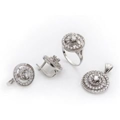 GUMUSH 925  Gümüş Zirkon Taşlı Set | SET47138047