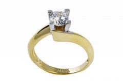 Altın Tektaş Yüzük AY000017 Melis Gold