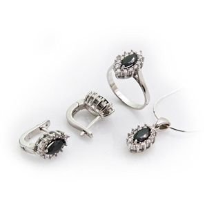 GUMUSH 925  Gümüş Zirkon Taşlı Set | SET47138049