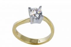Altın Tektaş Yüzük AY000018 Melis Gold
