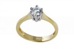 Altın Tektaş Yüzük AY000019 Melis Gold