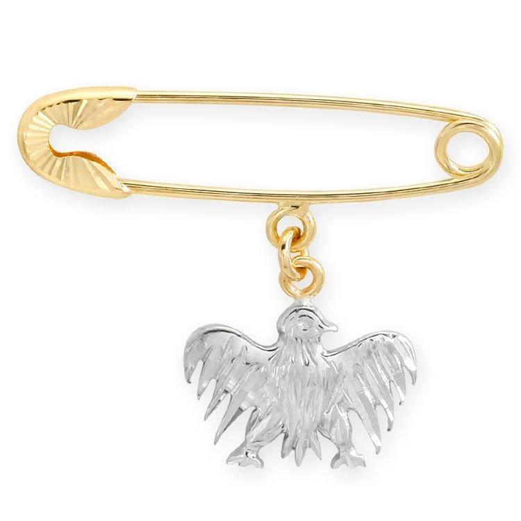Myra Gold Kartal Figürlü Bebek İğnesi