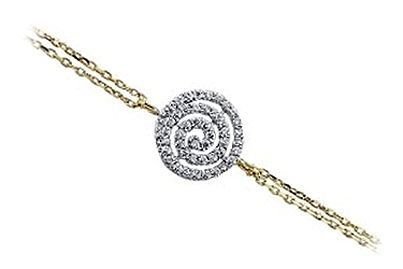 Altın Taşlı Lava Zincirli Bileklik ZB000060 Melis Gold