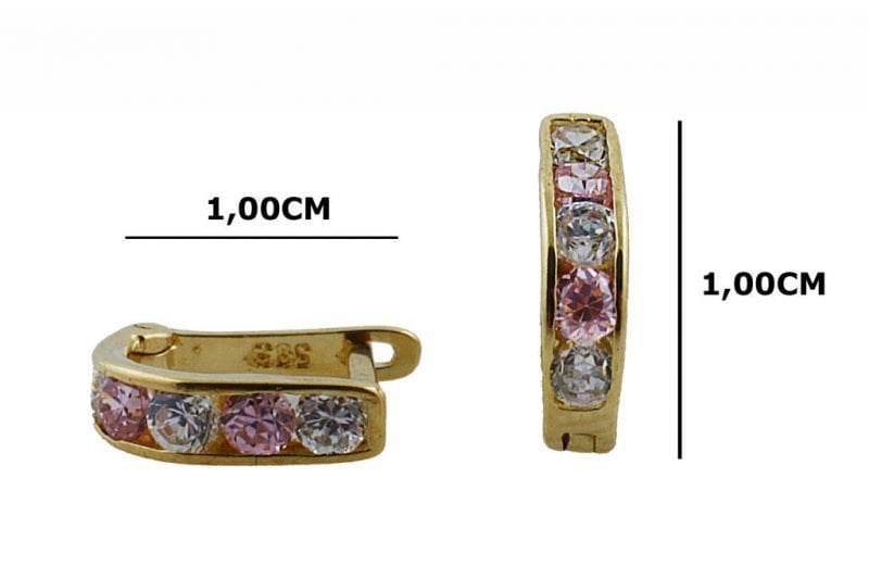 Altın Taşlı  Küpe Kp000020 Melis Gold