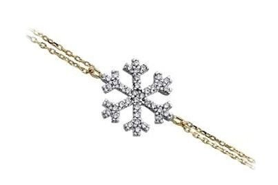 Altın Taşlı Kartanesi Zincirli Bileklik ZB000069 Melis Gold