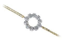 Altın Taşlı Lava Zincirli Bileklik ZB000071 Melis Gold