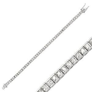GUMUSH 925 Zirkon Taşlı Su Yolu Bileklik | BR101011