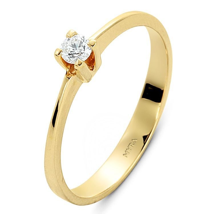 Myra Gold 18 K 0.12 Ct. Pırlanta Yüzük