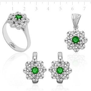 GUMUSH 925 Zirkon Taslı Set | SET47138305
