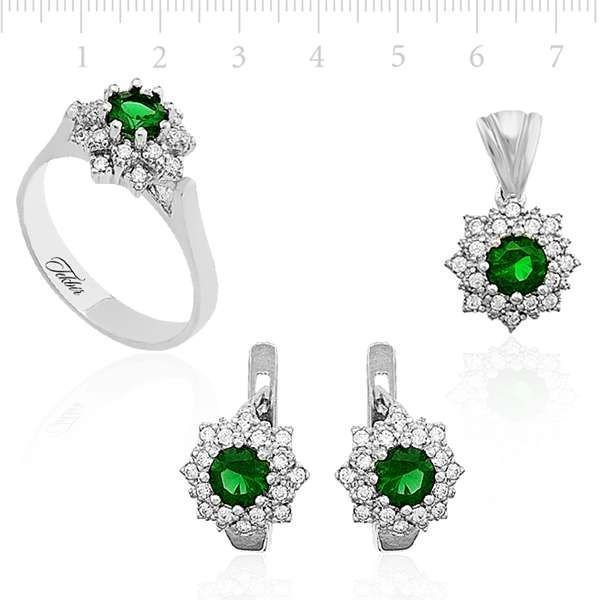 GUMUSH 925 Zirkon Taslı Set | SET47138306