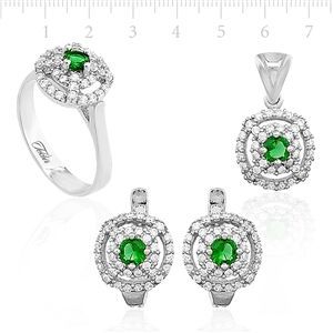 GUMUSH 925 Zirkon Taslı Set | SET47138316