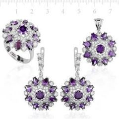 GUMUSH 925 Zirkon Taslı Set | SET47138320