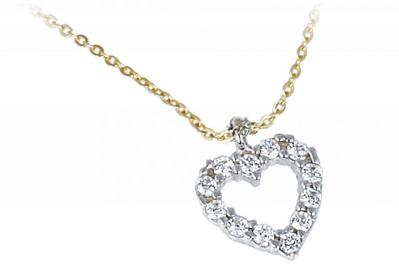 Altın Kalp Kolye Kly00111  Melis Gold